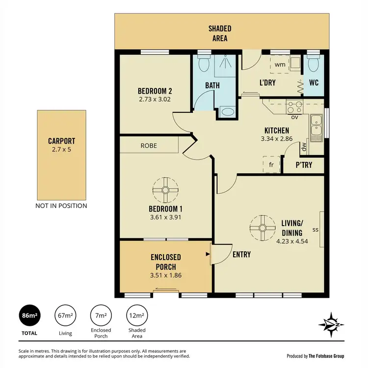 Floorplan of Homely unit listing, 4/59 Tutt Avenue, Kingswood SA 5062