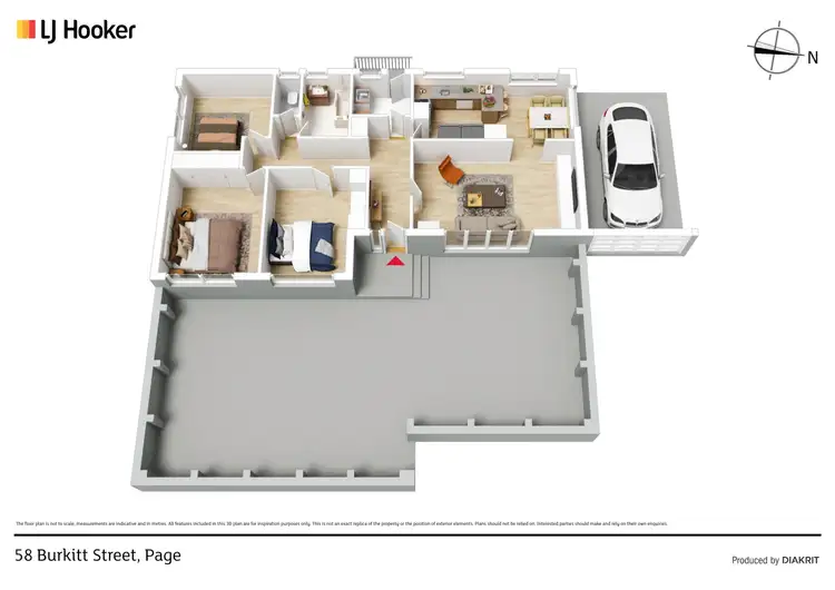 Floorplan of Homely house listing, 58 Burkitt Street, Page ACT 2614