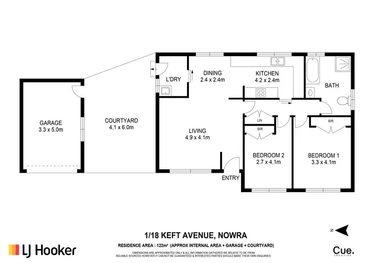 Floorplan of Homely villa listing, Unit 1/18 Keft Avenue, Nowra NSW 2541