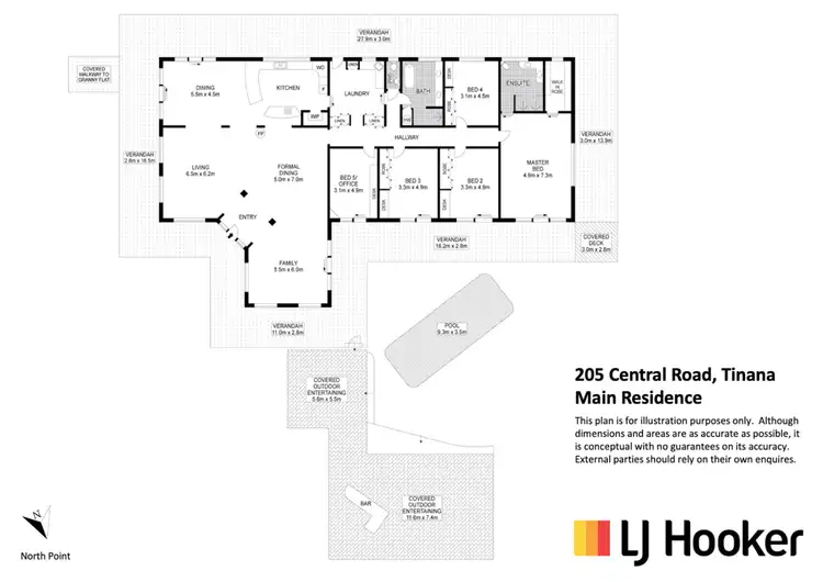 Floorplan of Homely rural property listing, 205 Central Road, Tinana QLD 4650