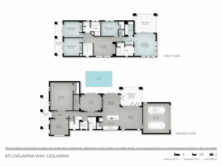 Floorplan of Homely house listing, 671 Casuarina Way, Casuarina NSW 2487