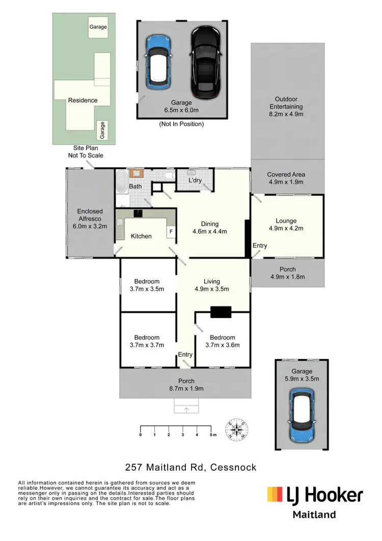 Floorplan of Homely house listing, 257 Maitland Road, Cessnock NSW 2325