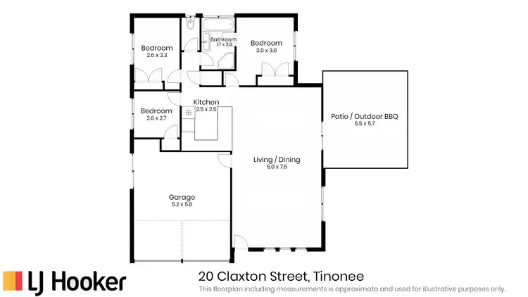 Floorplan of Homely house listing, 20 Claxton Street, Tinonee NSW 2430