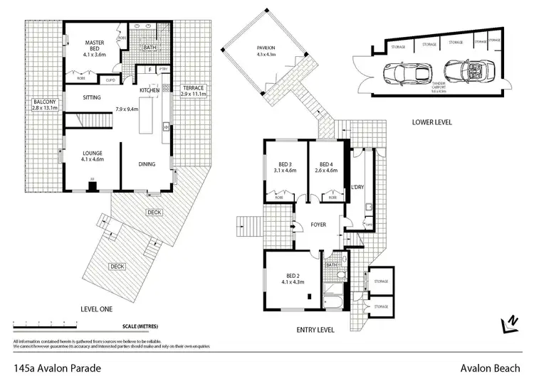 Floorplan of Homely house listing, 145A Avalon Parade, Avalon Beach NSW 2107