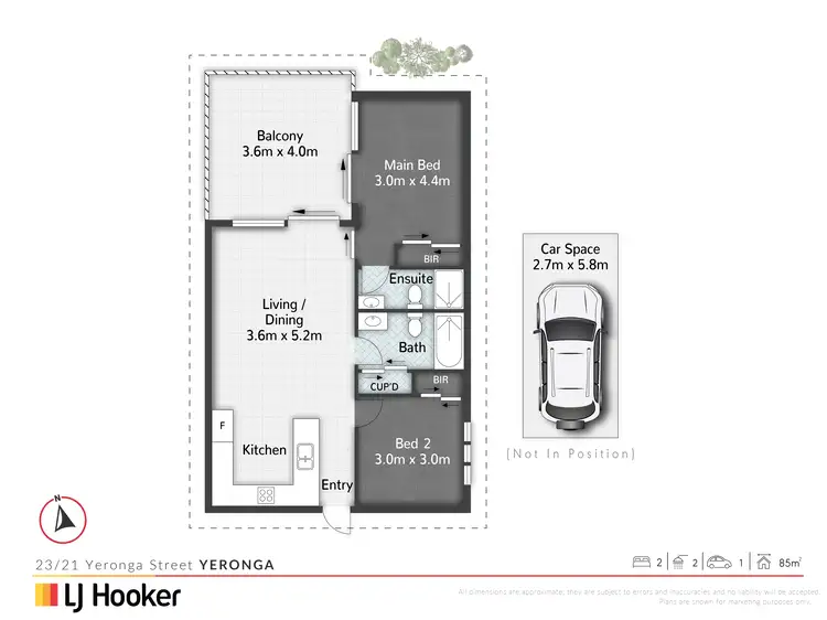 Floorplan of Homely unit listing, Unit 23/21 Yeronga Street, Yeronga QLD 4104