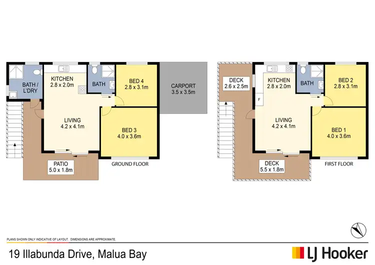 Floorplan of Homely house listing, 19 Illabunda Drive, Malua Bay NSW 2536