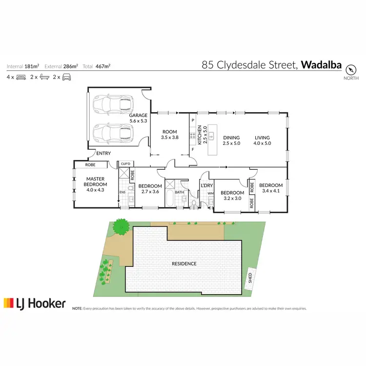 Floorplan of Homely house listing, 85 Clydesdale Street, Wadalba NSW 2259