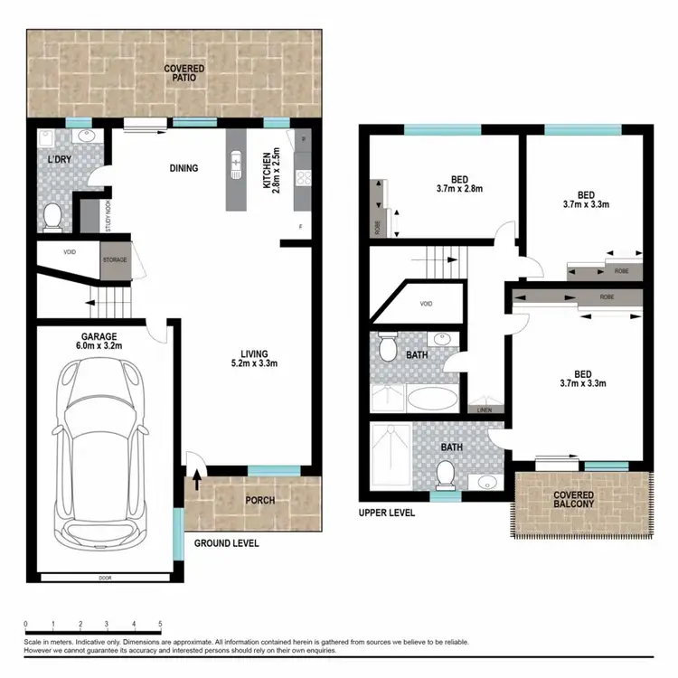 Floorplan of Homely townhouse listing, 108/1 Bass Court, North Lakes QLD 4509