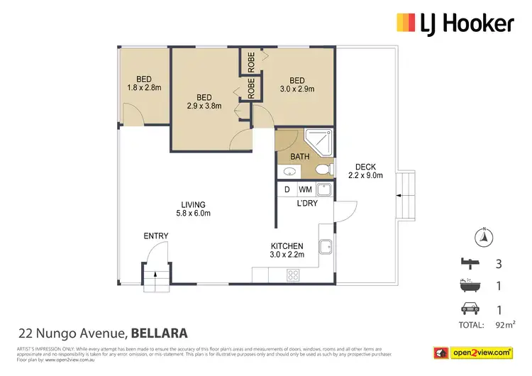 Floorplan of Homely house listing, 22 Nungo Avenue, Bellara QLD 4507