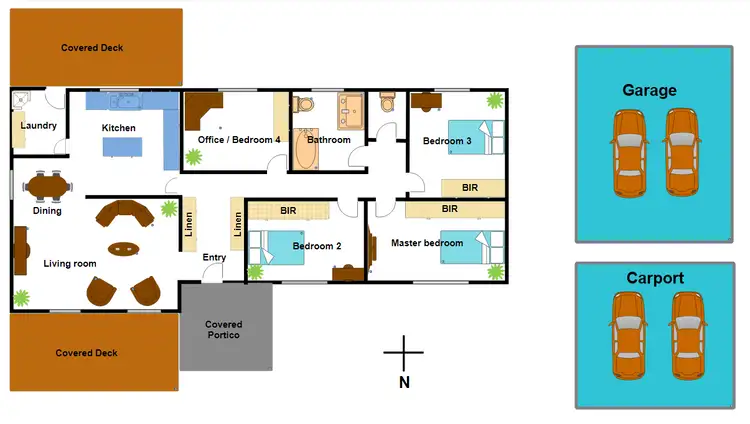 Floorplan of Homely house listing, 20 Loddon Street, Kaleen ACT 2617