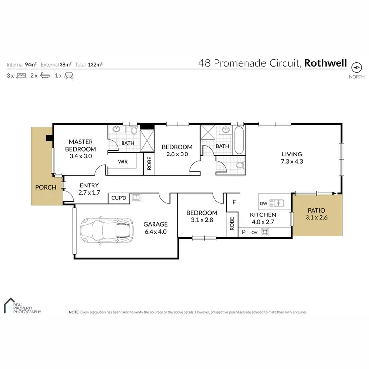 Floorplan of Homely house listing, 48 Promenade Circuit, Rothwell QLD 4022