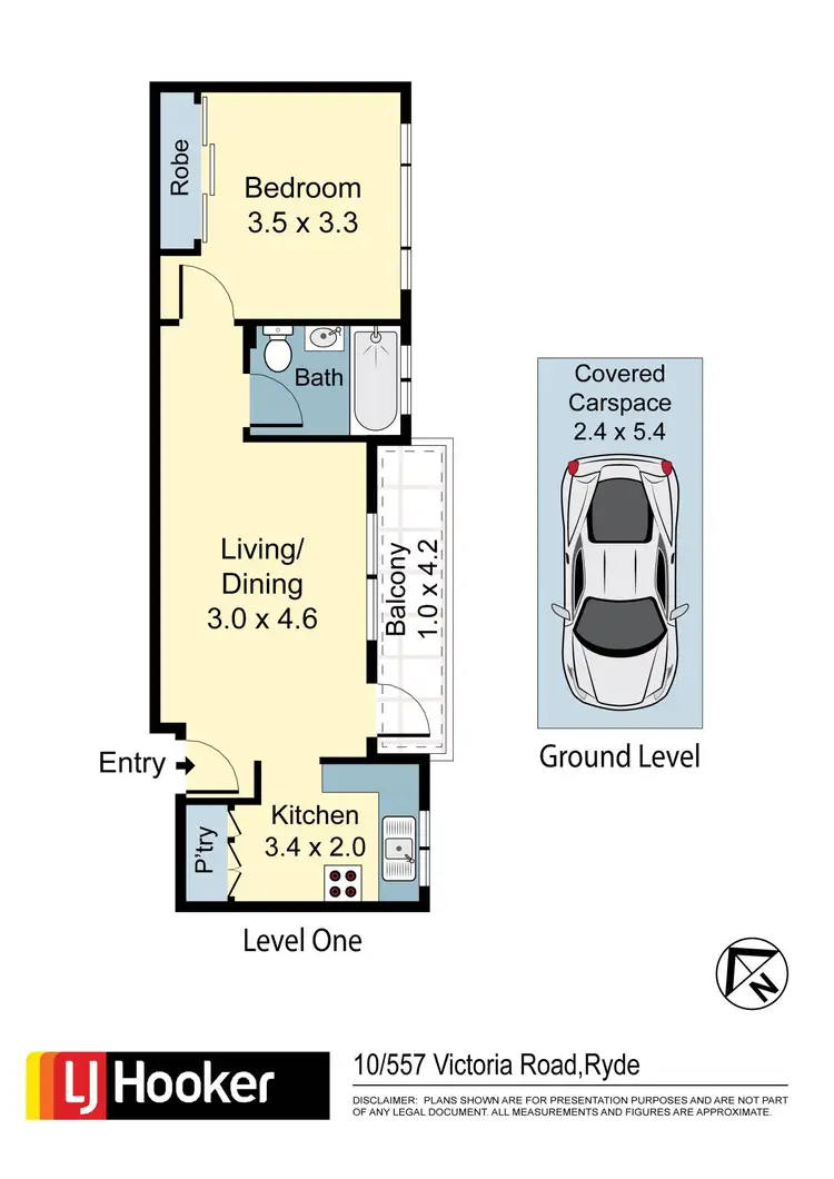Floorplan of Homely unit listing, 10/557 Victoria Road, Ryde NSW 2112