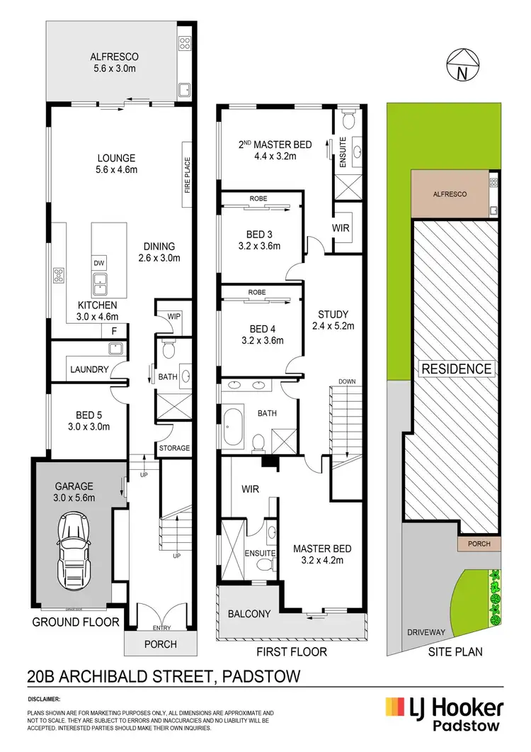 Floorplan of Homely semi-detached listing, 20B Archibald Street, Padstow NSW 2211