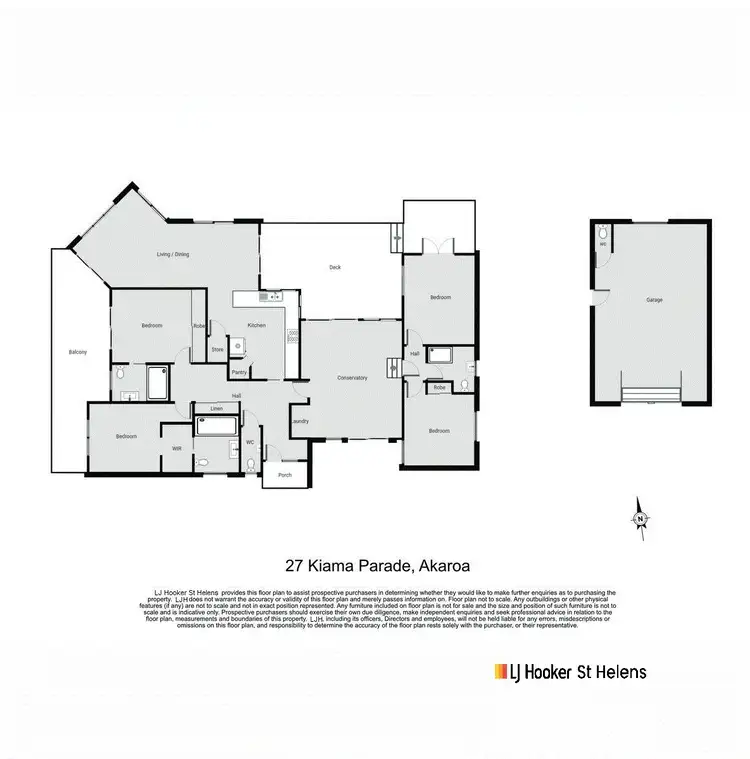 Floorplan of Homely house listing, 27 Kiama Parade, Akaroa TAS 7216