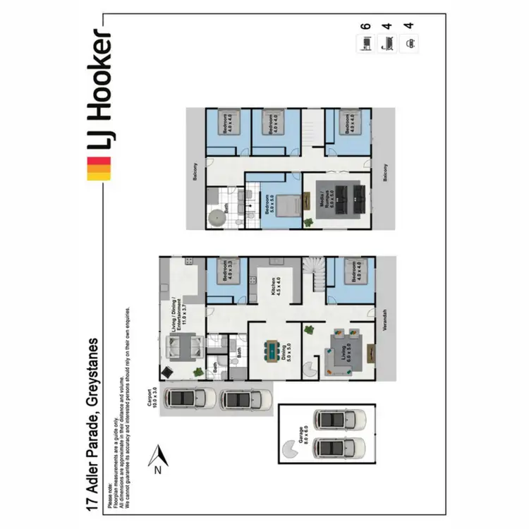 Floorplan of Homely house listing, 17 Adler Parade, Greystanes NSW 2145