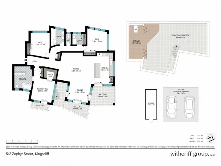 Floorplan of Homely unit listing, 5/2 Zephyr Street, Kingscliff NSW 2487