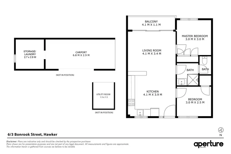 Floorplan of Homely unit listing, 6/3 Bonrook Street, Hawker ACT 2614