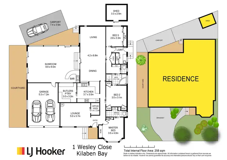 Floorplan of Homely house listing, 1 Wesley Close, Kilaben Bay NSW 2283