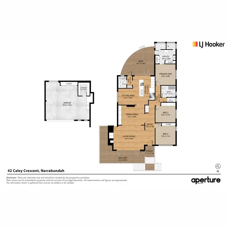 Floorplan of Homely house listing, 42 Caley Crescent, Narrabundah ACT 2604