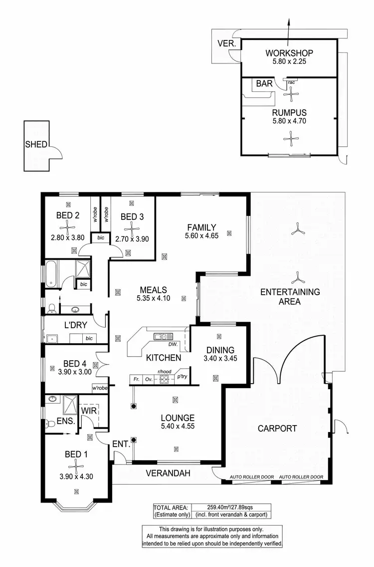 Floorplan of Homely house listing, 4 Stuart Court, Hallett Cove SA 5158