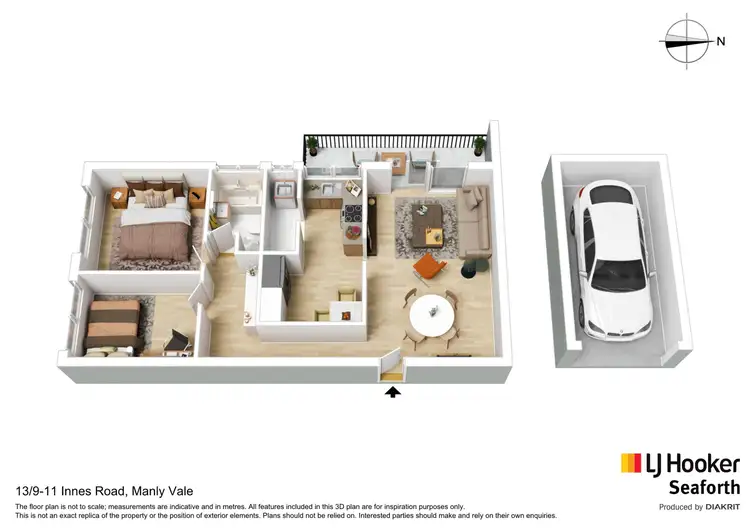 Floorplan of Homely unit listing, 13/9-11 Innes Road, Manly Vale NSW 2093