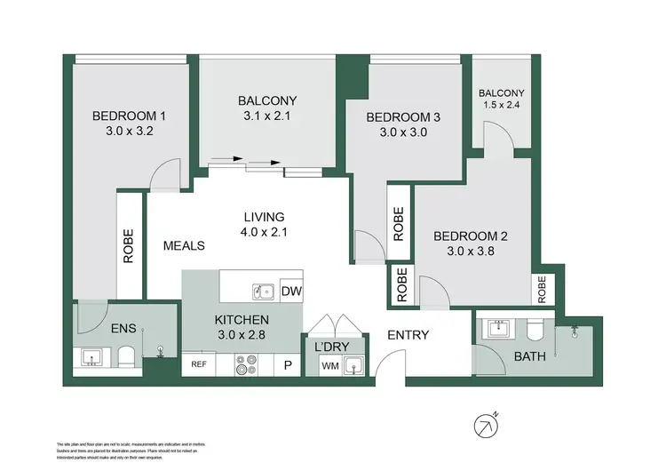 Floorplan of Homely apartment listing, 2705/1 Grazier Lane, Belconnen ACT 2617