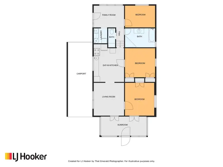 Floorplan of Homely house listing, 73 Ruby St, Emerald QLD 4720