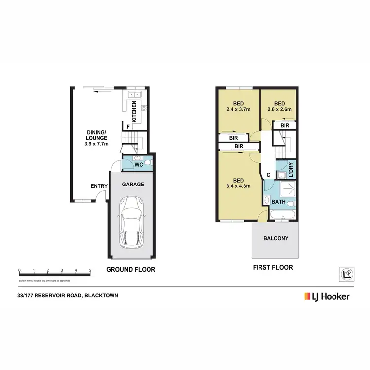 Floorplan of Homely townhouse listing, 38/177 Reservoir Road, Blacktown NSW 2148