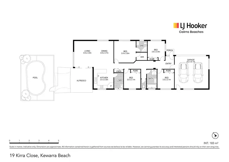 Floorplan of Homely house listing, 19 Kirra Close, Kewarra Beach QLD 4879