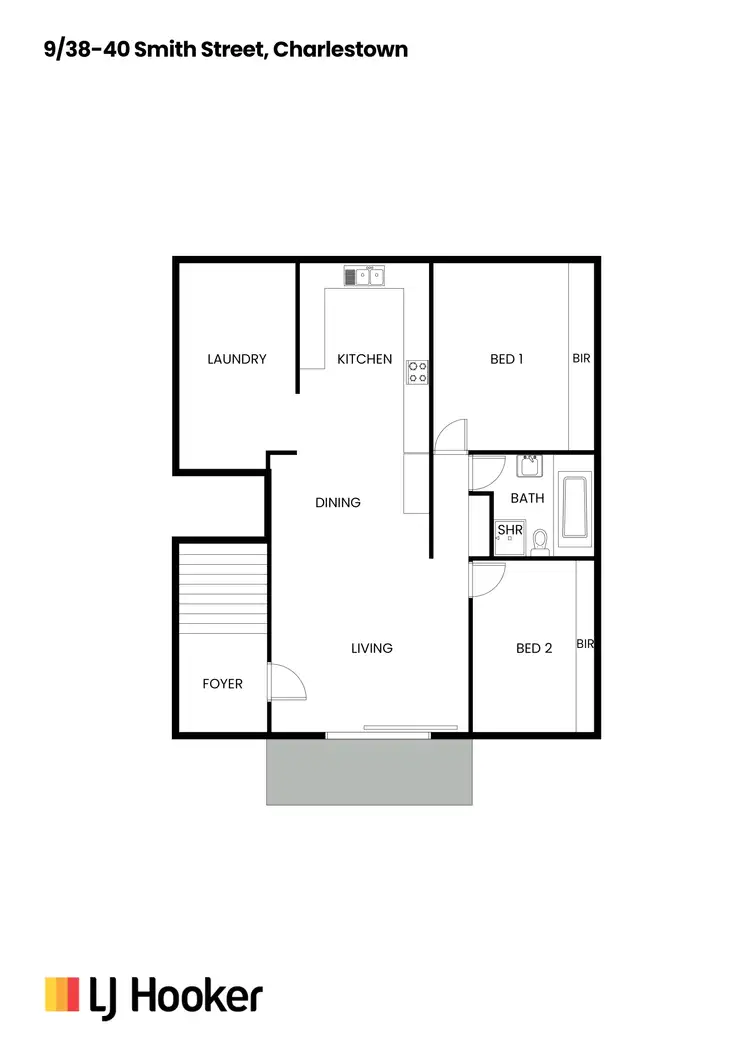 Floorplan of Homely apartment listing, 9/38-40 Smith Street, Charlestown NSW 2290
