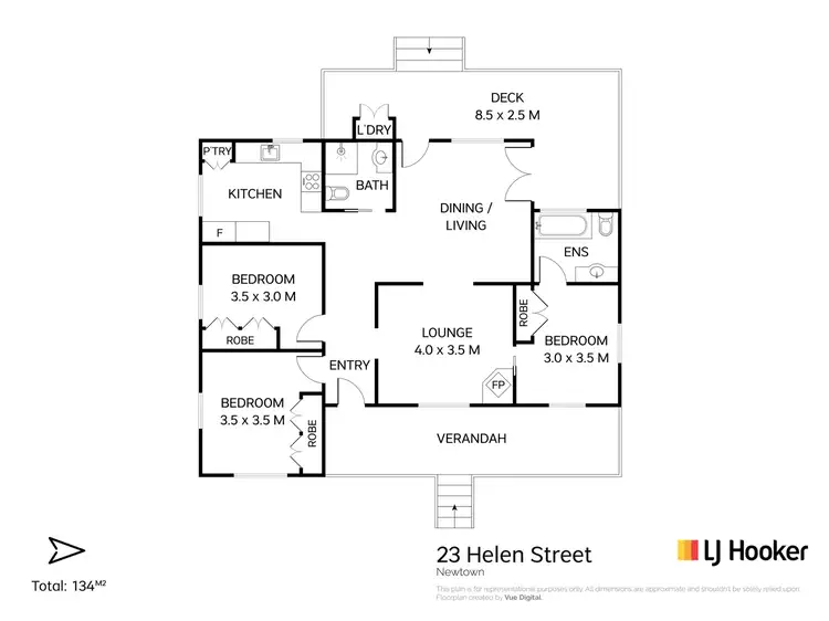 Floorplan of Homely house listing, 23 Helen Street, Newtown QLD 4350