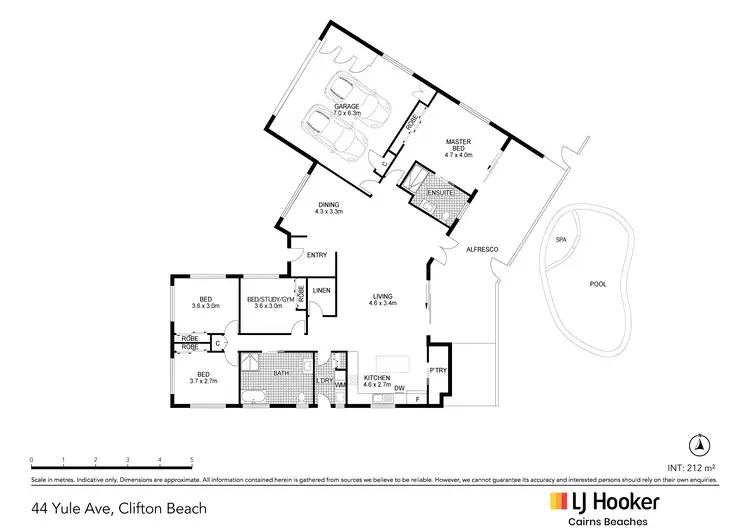 Floorplan of Homely house listing, 44 Yule Avenue, Clifton Beach QLD 4879