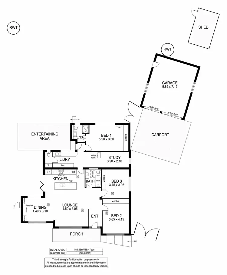 Floorplan of Homely house listing, 4 Forrest Avenue, Marino SA 5049