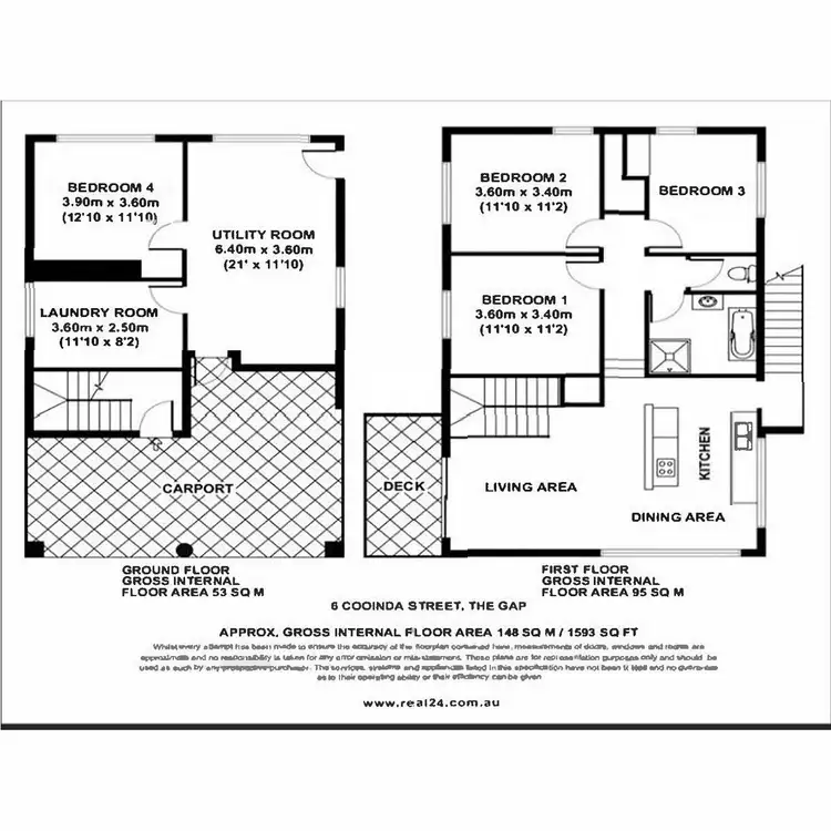 Floorplan of Homely house listing, 6 Cooinda Street, The Gap QLD 4061
