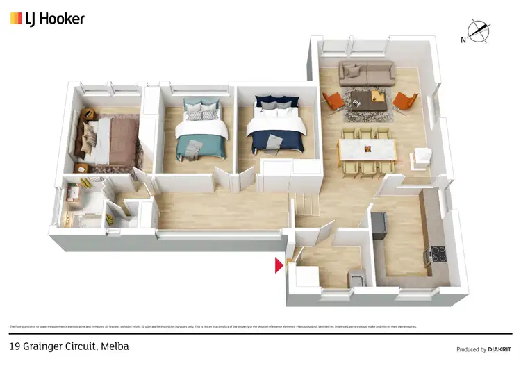 Floorplan of Homely house listing, 19 Grainger Circuit, Melba ACT 2615