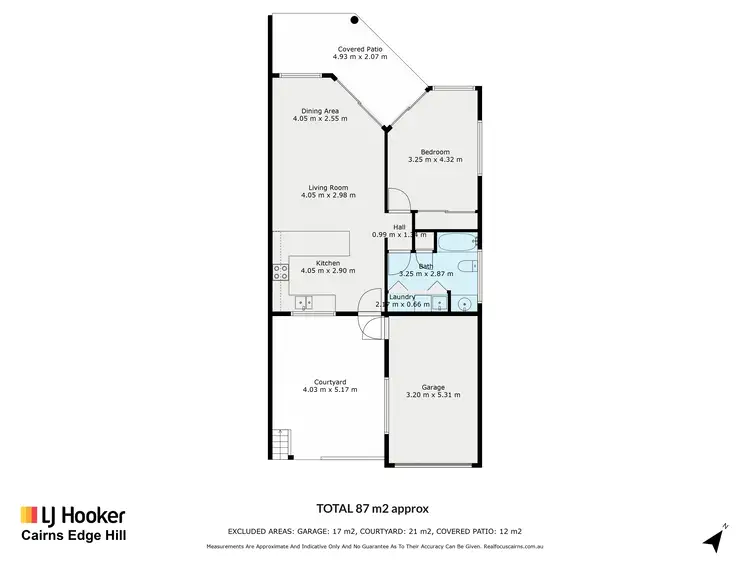 Floorplan of Homely unit listing, 1/13-15 Givens Street, Westcourt QLD 4870
