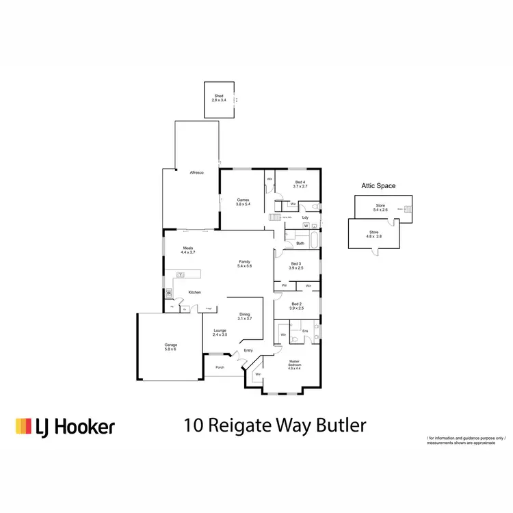 Floorplan of Homely house listing, 10 Reigate Way, Butler WA 6036
