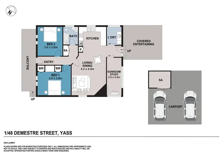 Floorplan of Homely house listing, 1/48 Demestre Street, Yass NSW 2582