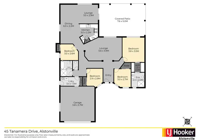 Floorplan of Homely house listing, 45 Tanamera Drive, Alstonville NSW 2477