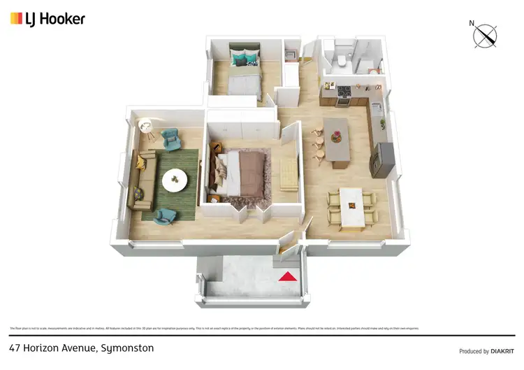 Floorplan of Homely villa listing, 47 Horizon Avenue, Symonston ACT 2609