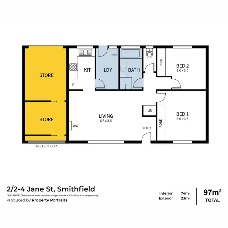 Floorplan of Homely house listing, 2/2-4 Jane Street, Smithfield SA 5114