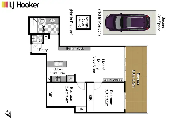 Floorplan of Homely unit listing, 712/2 Waterview Drive, Lane Cove NSW 2066
