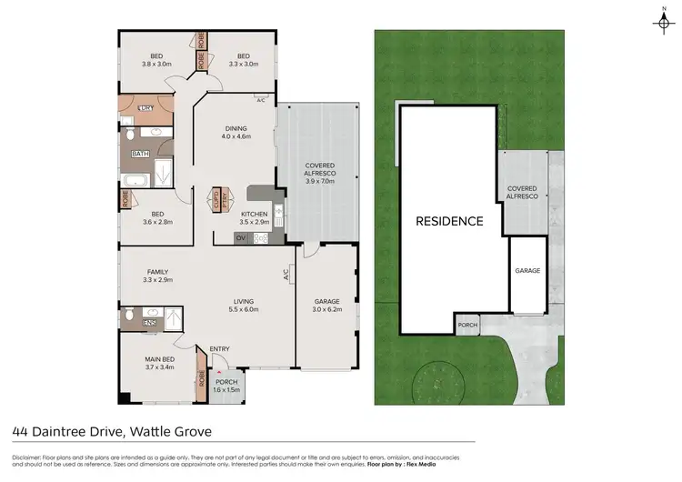 Floorplan of Homely house listing, 44 Daintree Drive, Wattle Grove NSW 2173