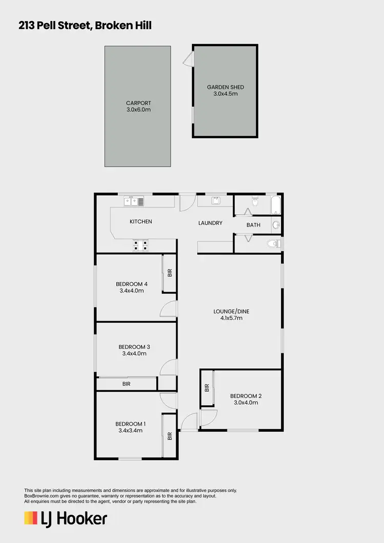 Floorplan of Homely house listing, 213 Pell Street, Broken Hill NSW 2880