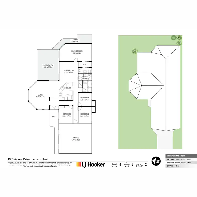 Floorplan of Homely house listing, 15 Daintree Drive, Lennox Head NSW 2478