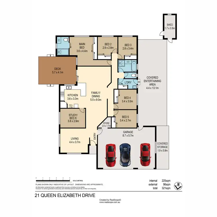 Floorplan of Homely house listing, 21 Queen Elizabeth Drive, Eatons Hill QLD 4037