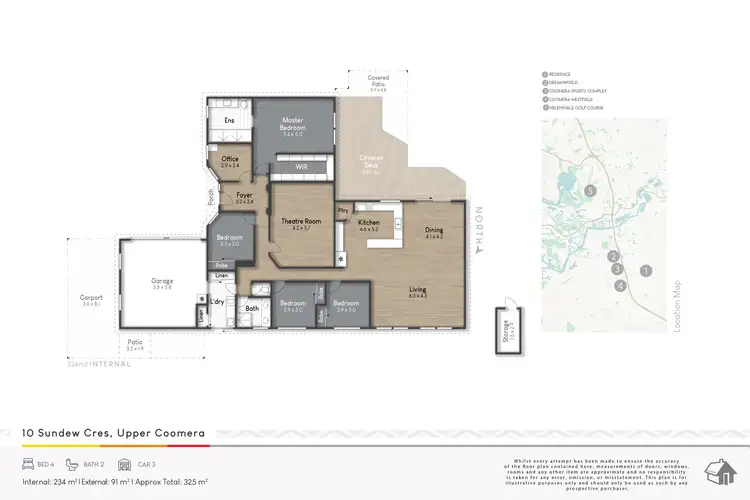 Floorplan of Homely house listing, 10 Sundew Crescent, Upper Coomera QLD 4209