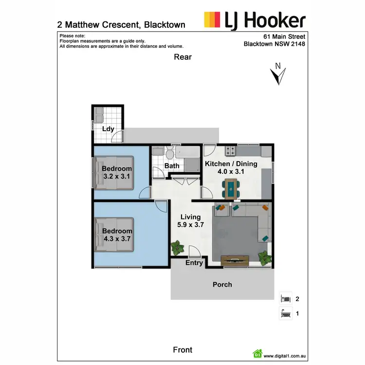 Floorplan of Homely house listing, 2 Matthew Crescent, Blacktown NSW 2148