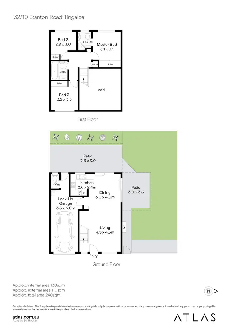 Floorplan of Homely townhouse listing, 32/10 Stanton Road, Tingalpa QLD 4173