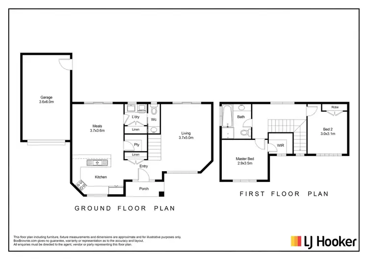 Floorplan of Homely townhouse listing, 1/4 Shirley Court, Point Cook VIC 3030